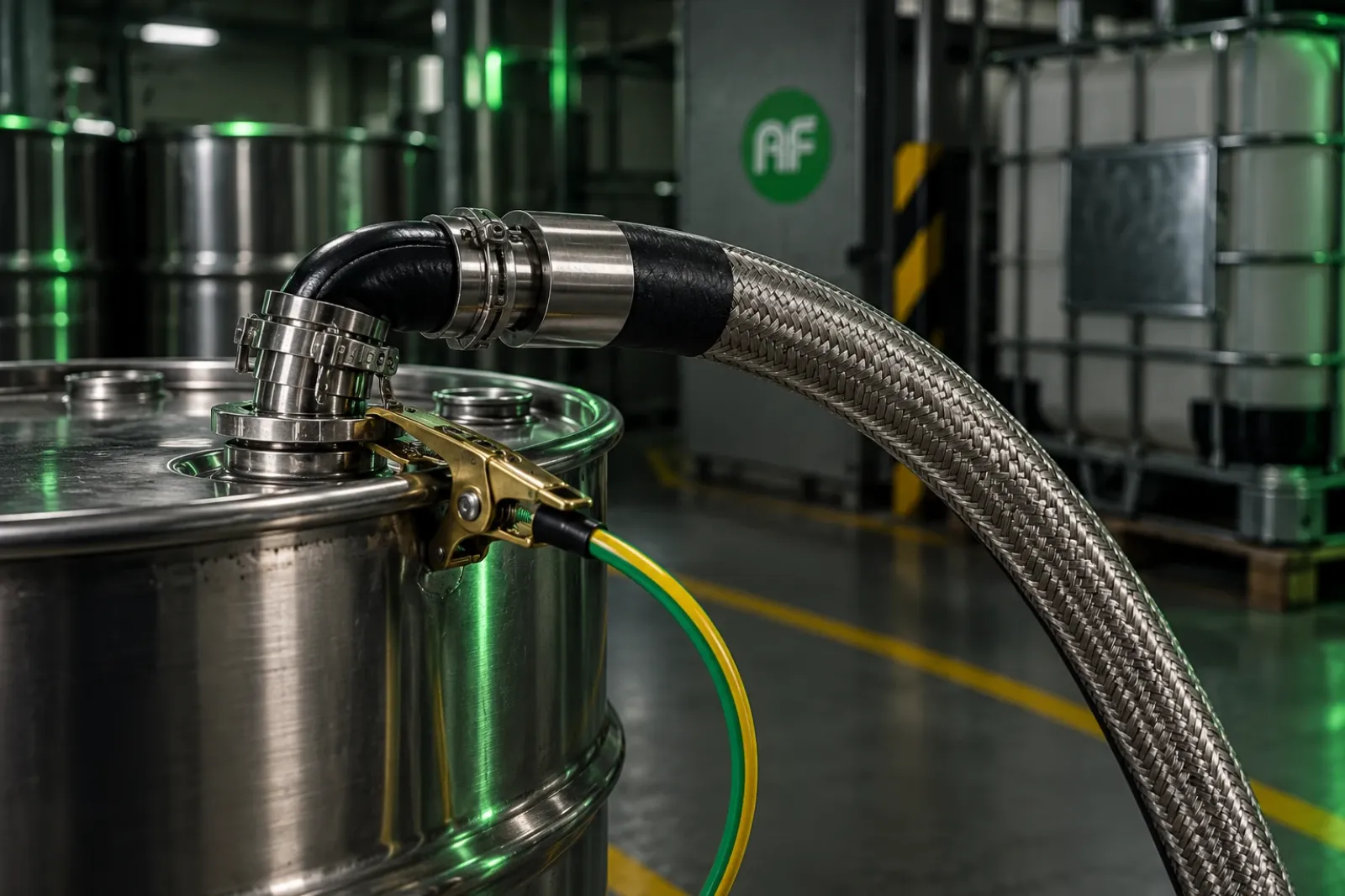Static Hazard in Your Solvent Hose?