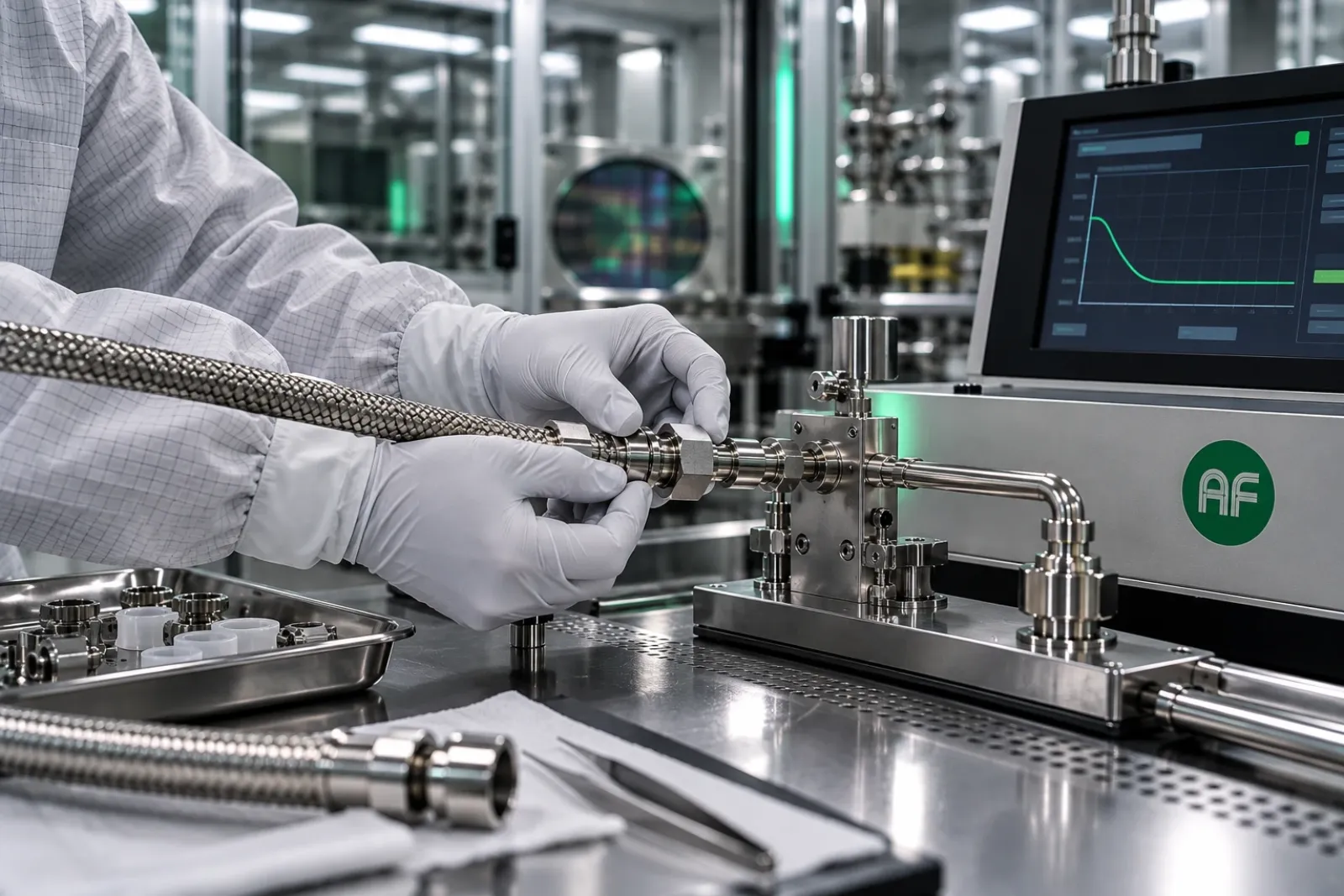 Making an Ultra-High Purity PTFE Hose: Cleanroom and Testing