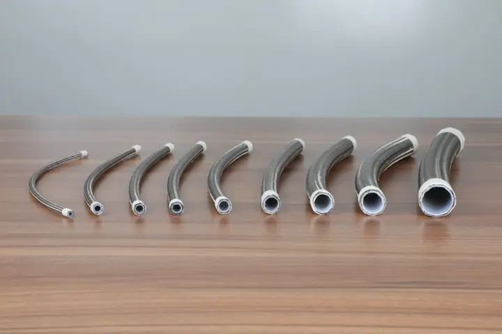 PTFE SS braided hoses from the smallest to the largest bore